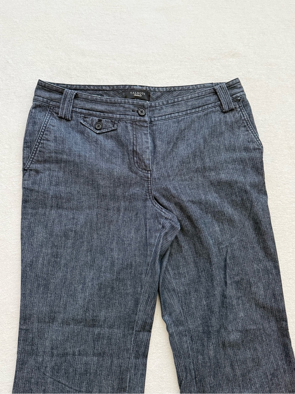 Talbots Signature Flare Trouser Jeans Women’s 12 Dark Wash Stretch Classic - Picture 3 of 9